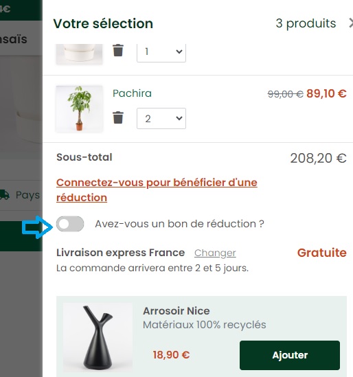Bon de réduction be green