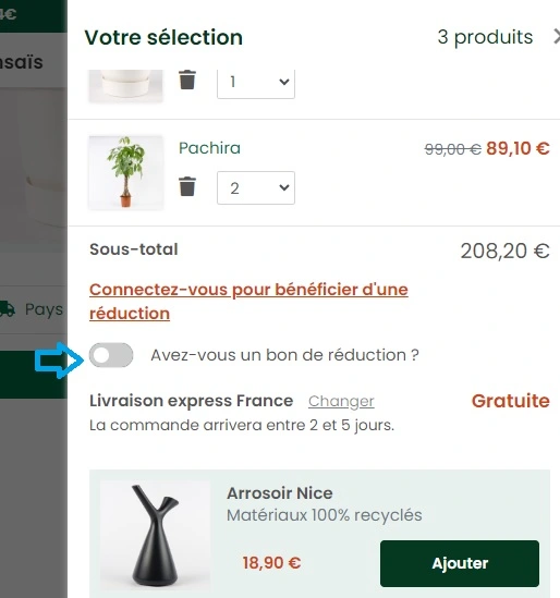 code promo be.green